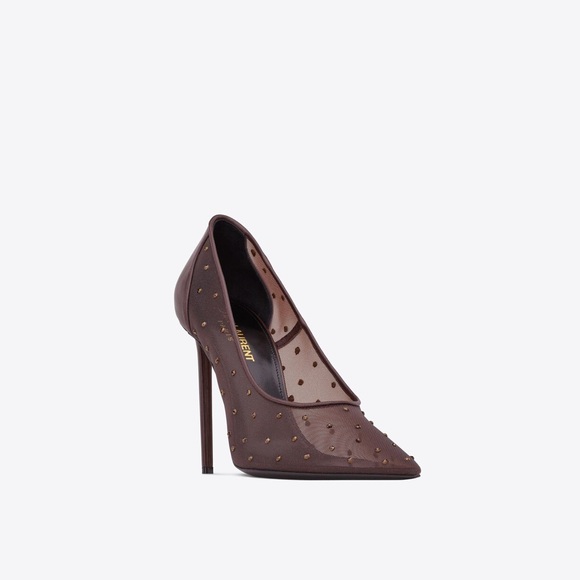 YSL ANJA PUMPS IN RHINESTONE MESH - Picture 3 of 4